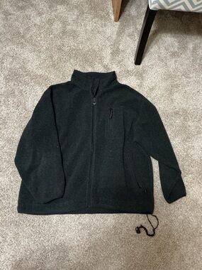 Men's Vintage Outersport Black Performance Fleece Jacket